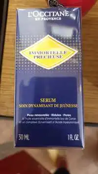 L'OCCITANE - Immortelle précieuse - Sérum soin dynamisant de jeunesse