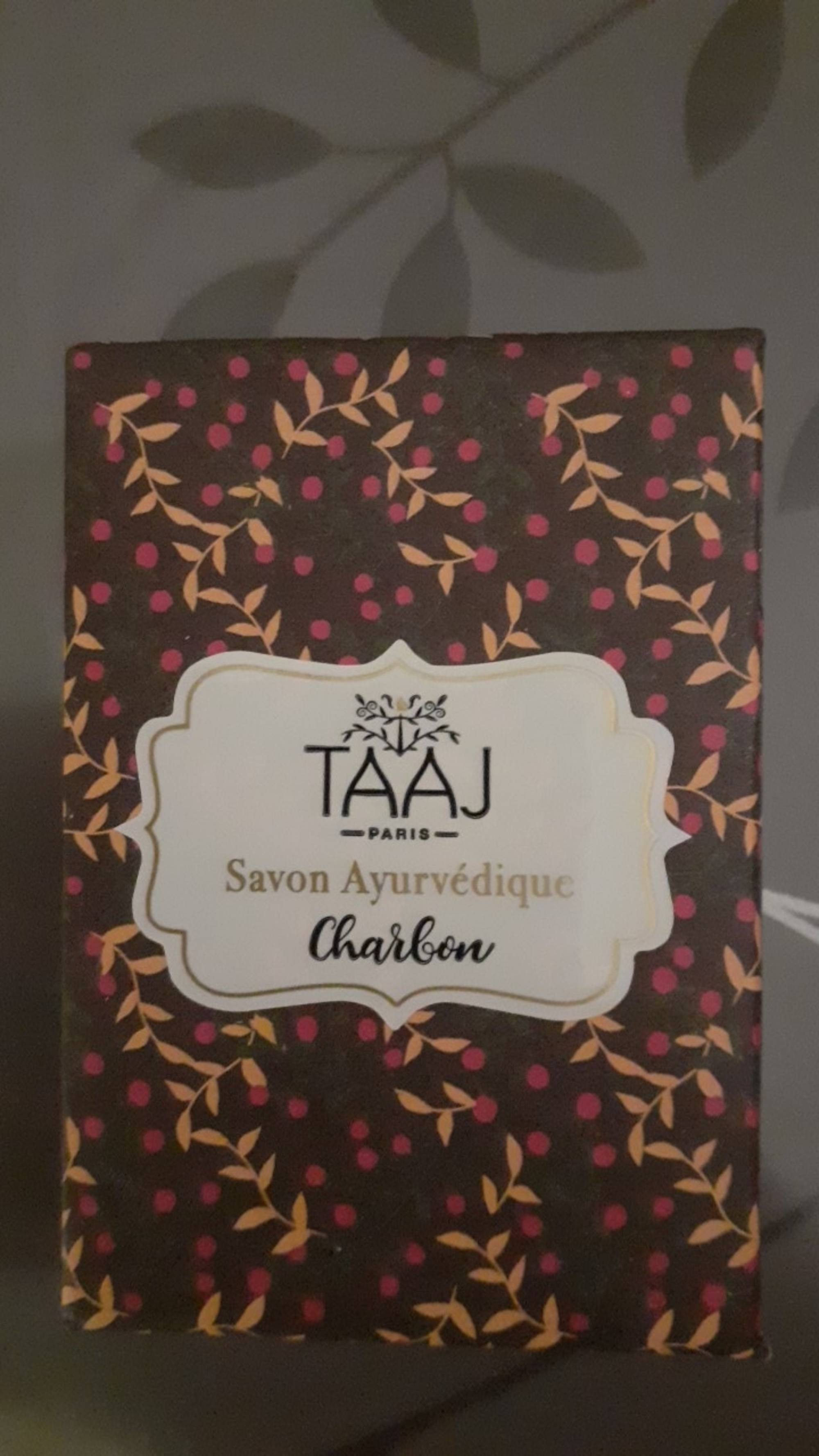 TAAJ - Savon Ayurvédique au Charbon