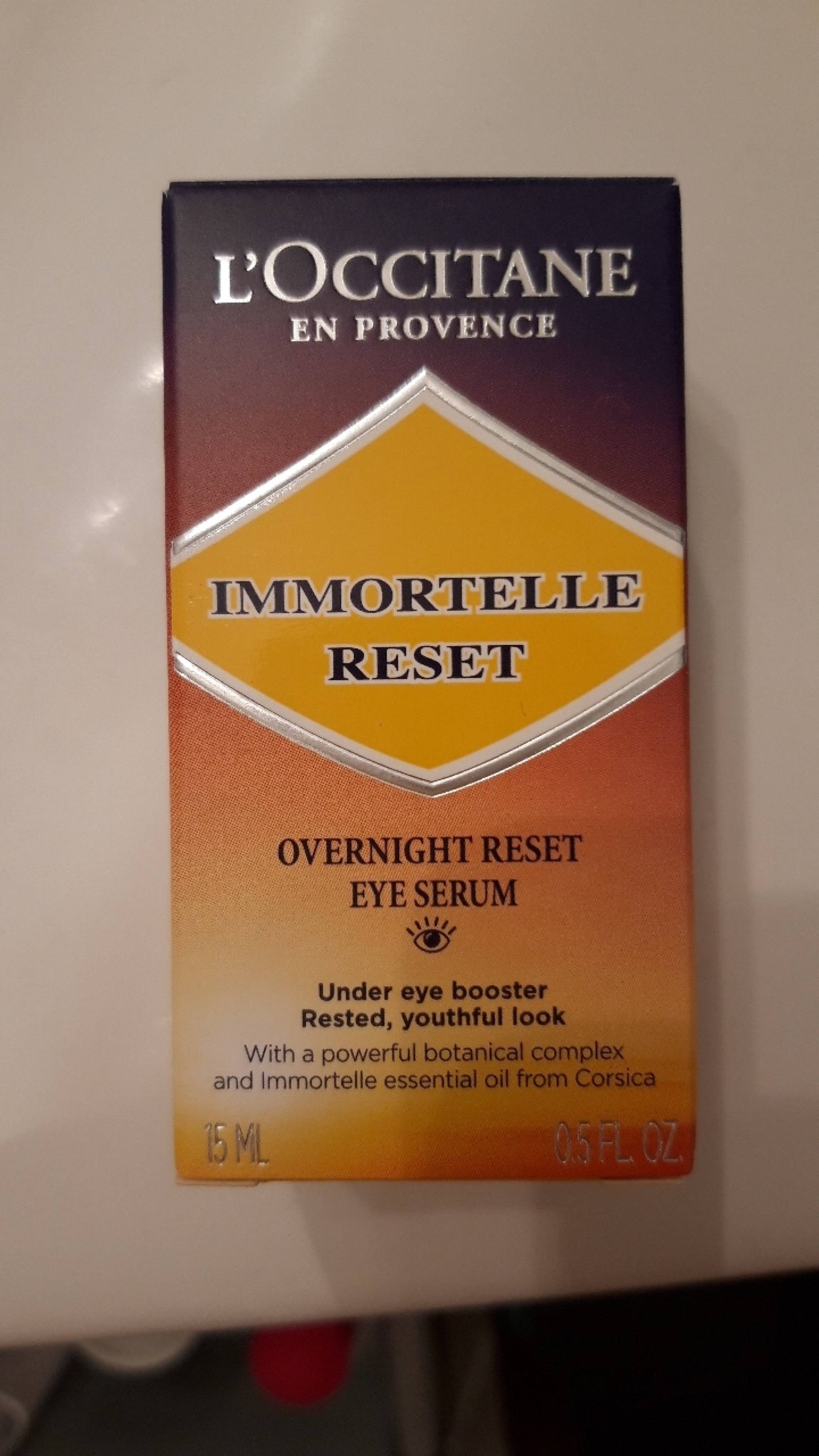 L'OCCITANE EN PROVENCE - Immortelle reset - Eye serum