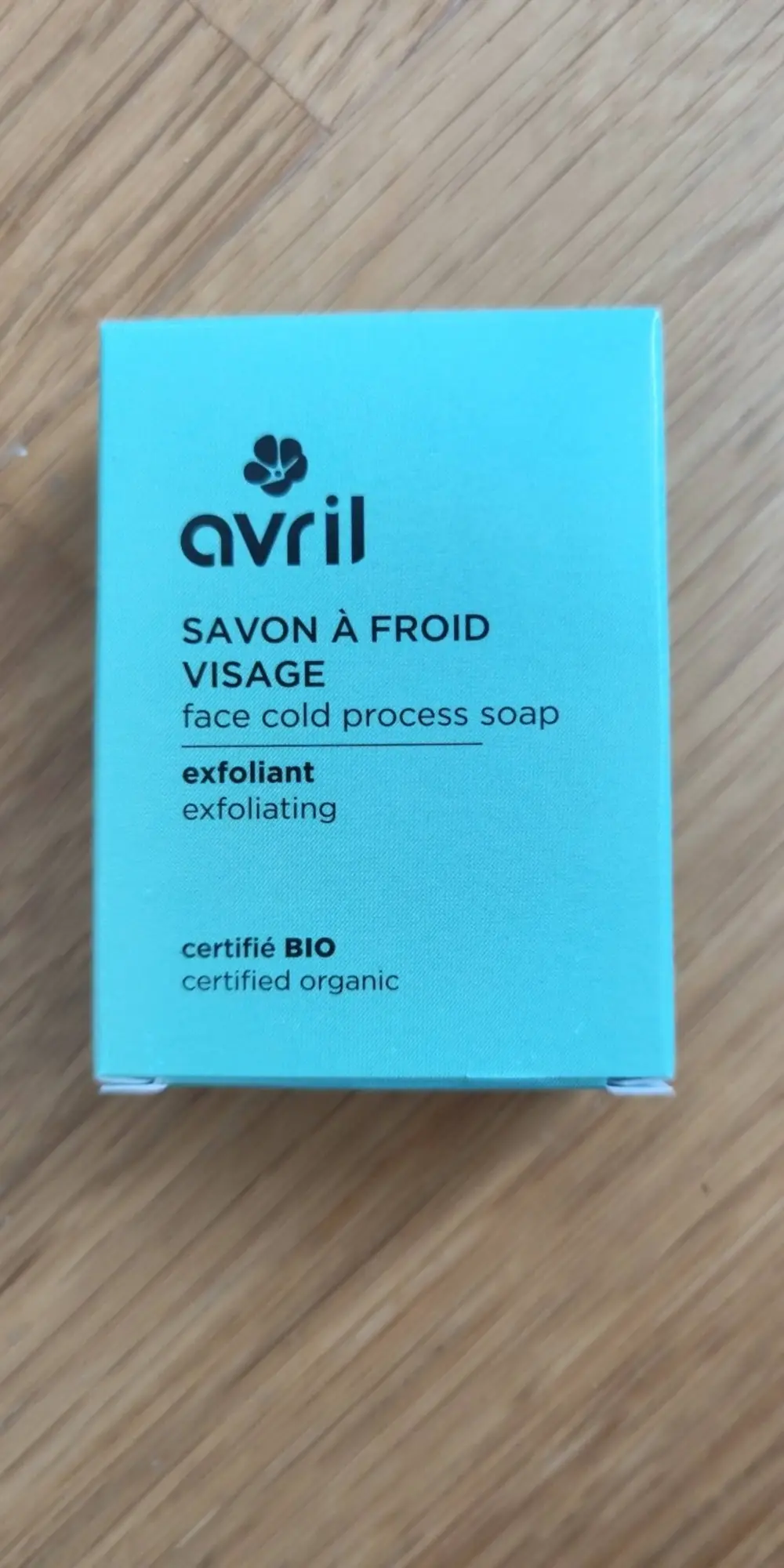 AVRIL - Savon à froid visage exfoliant bio