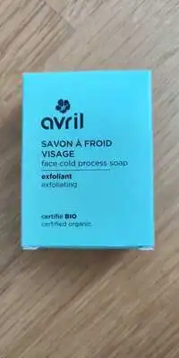 AVRIL - Savon à froid visage exfoliant bio