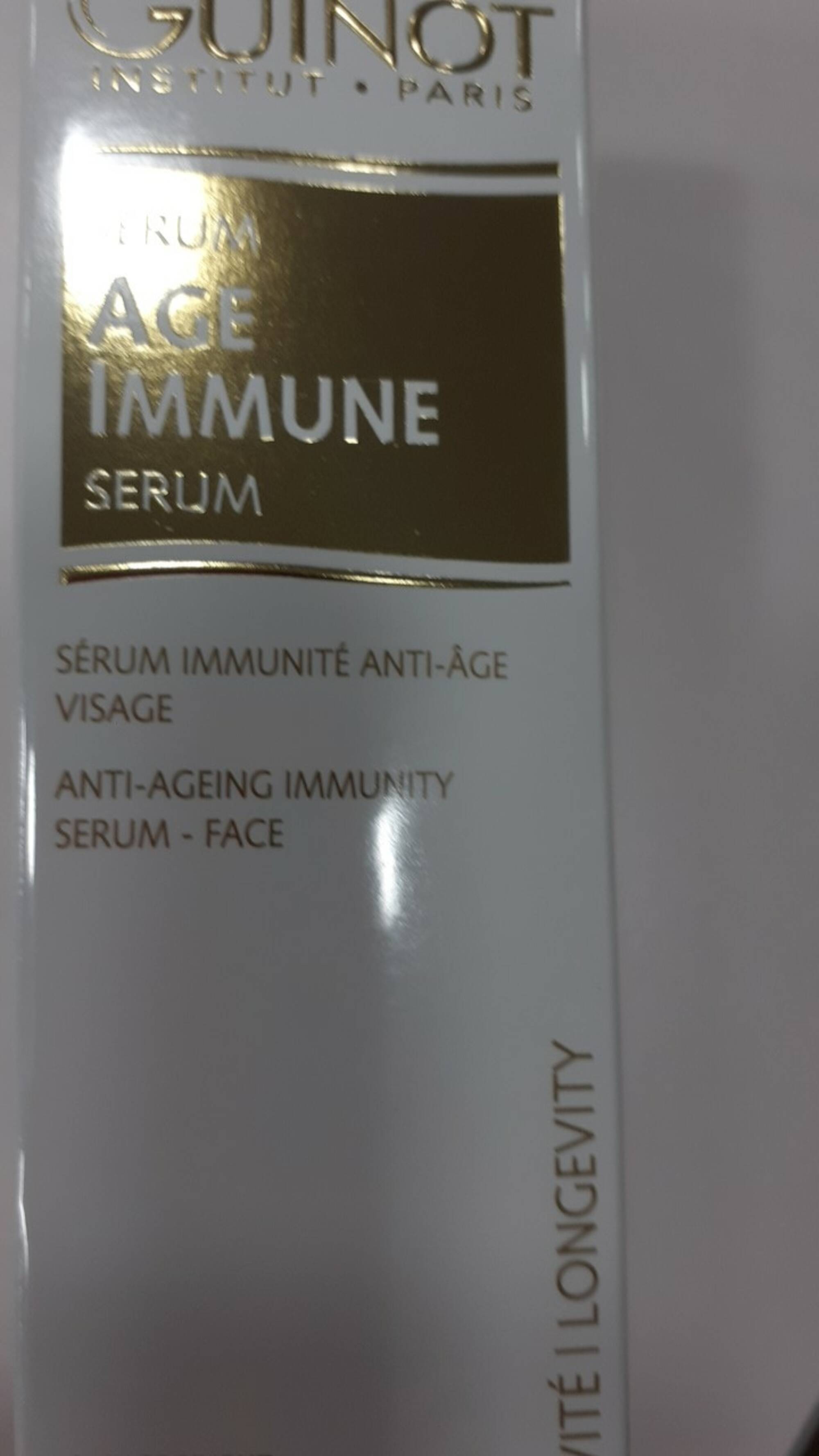 GUINOT - Sérum immunité anti-âge visage