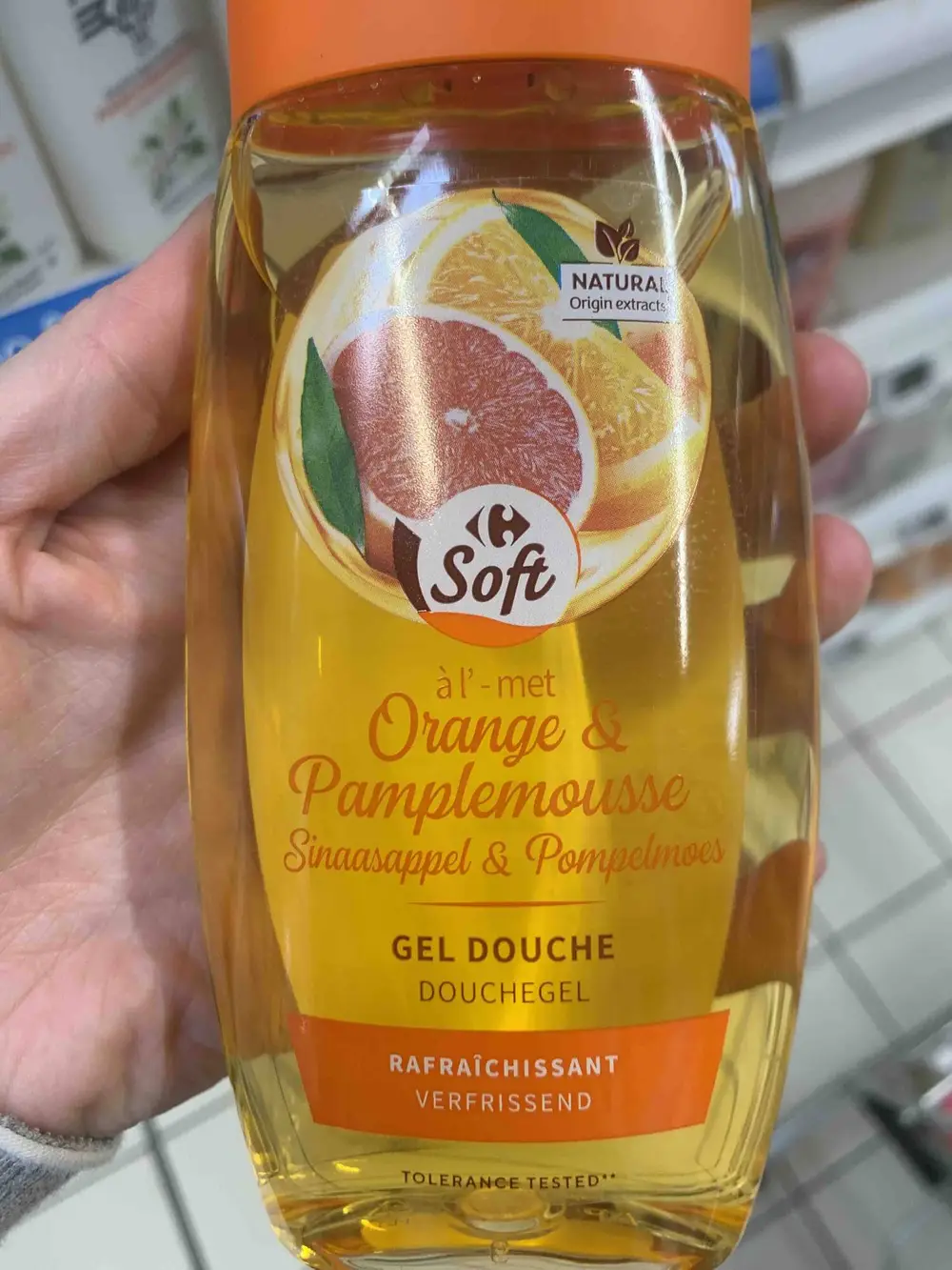 CARREFOUR - Orange & pamplemousse - Gel douche