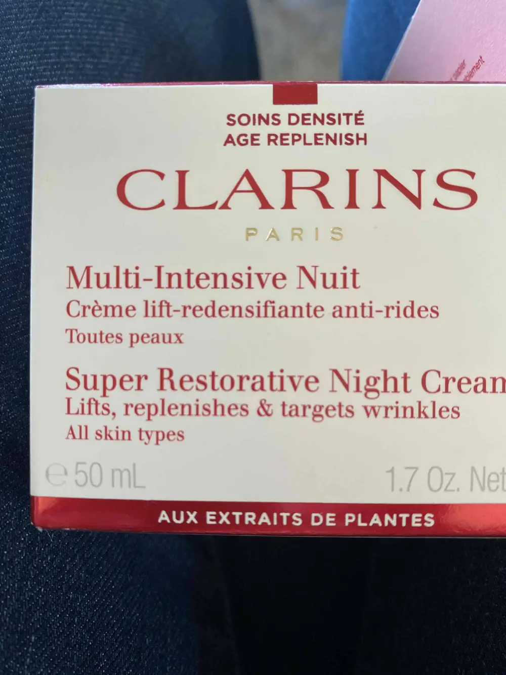CLARINS - Multi-intensive nuit - Crème lift-redensifiante anti-rides