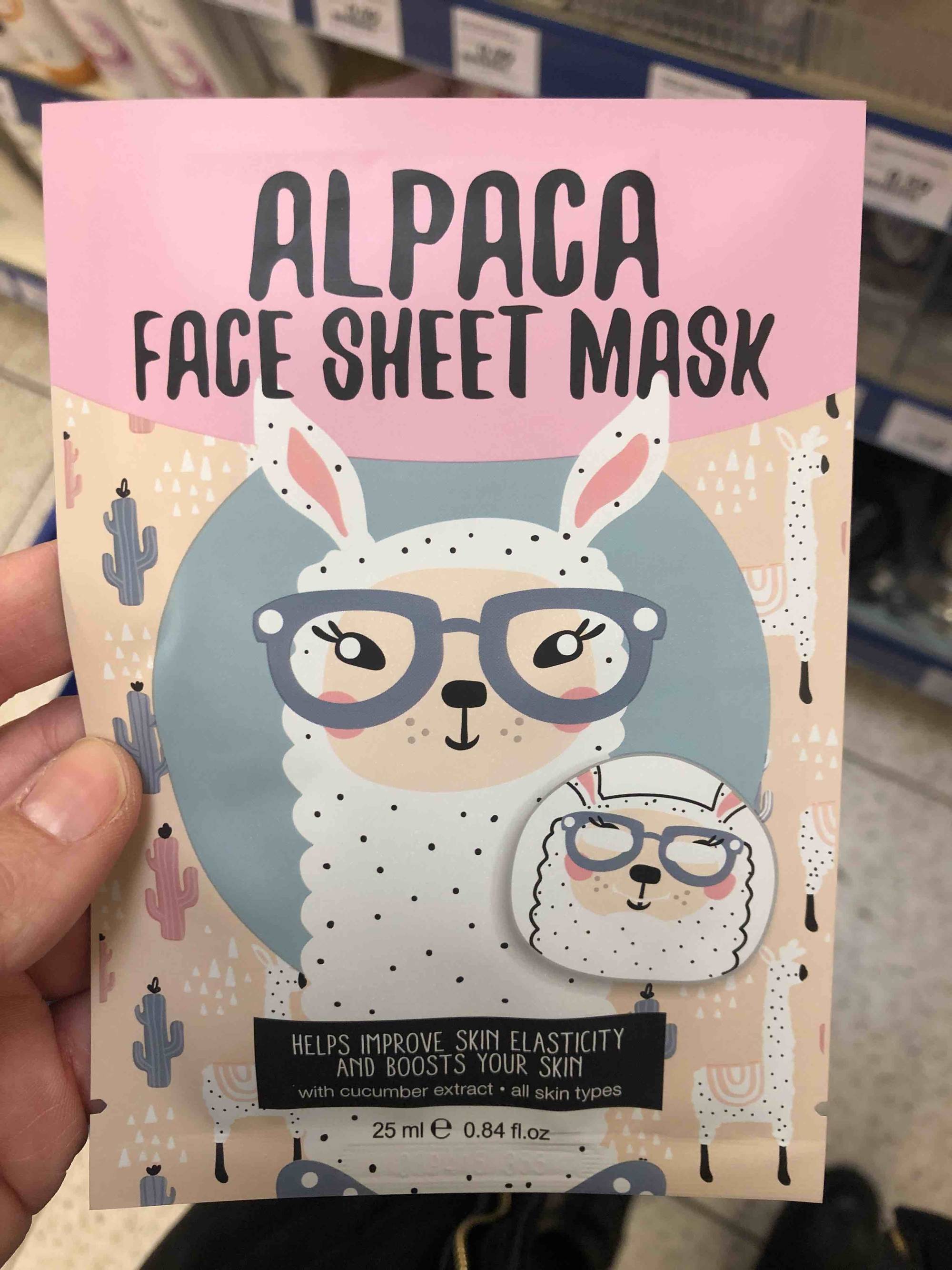 MAXBRANDS - Alpaca - Face sheet mask