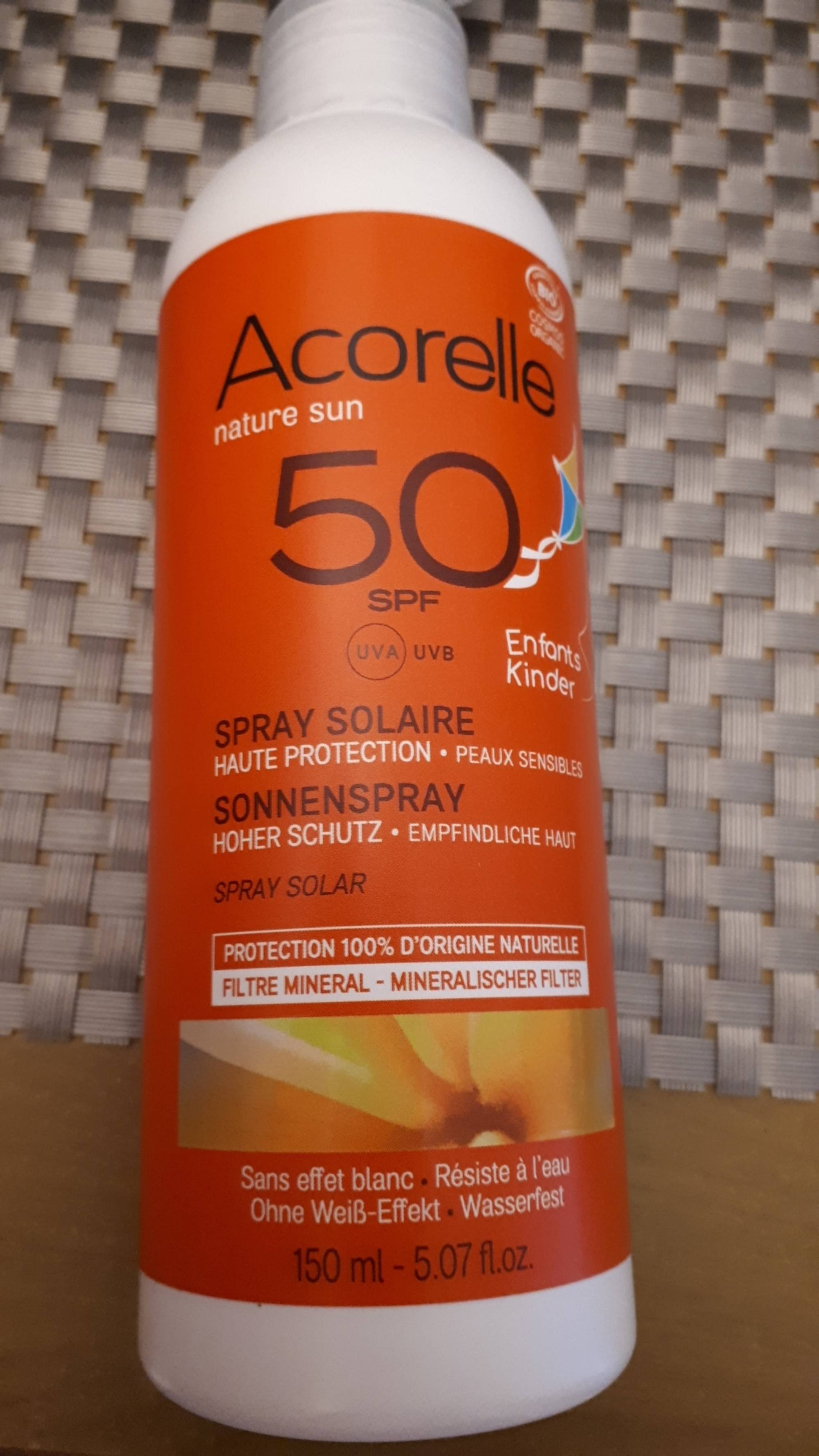 Spray Solaire Enfant SPF50 - Acorelle - WoMum