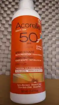 ACORELLE - Nature sun - Spray solaire SPF 50