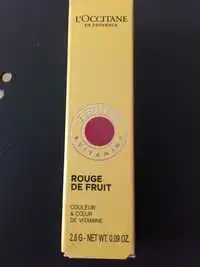 L'OCCITANE - Rouge de fruit couleur & cœur de vitamine