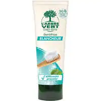 L'ARBRE VERT BIEN-ÊTRE - L'Arbre Vert Bien-être Dentifrice Blancheur arôme Menthe- 96% d'ingrédients d'origine naturelle - 75mL