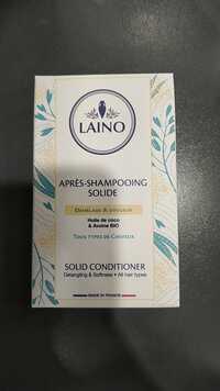 LAINO - Après-shampooing solide à l'huile de coco & avoine bio