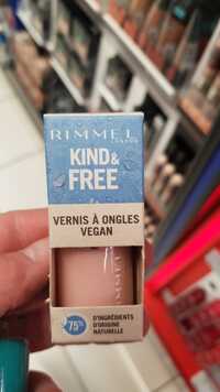 RIMMEL - Kind & free - Vernis à ongles vegan