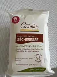 ROGÉ CAVAILLÈS - Lingettes intimes sècheresse avec olivier nourrissant