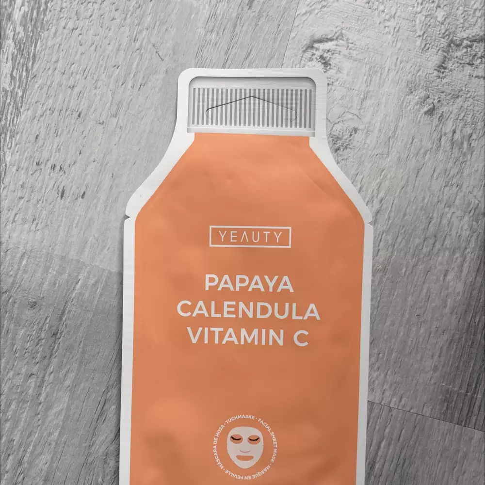 YEAUTY - Tuchmaske papaye calendula vitamin C 
