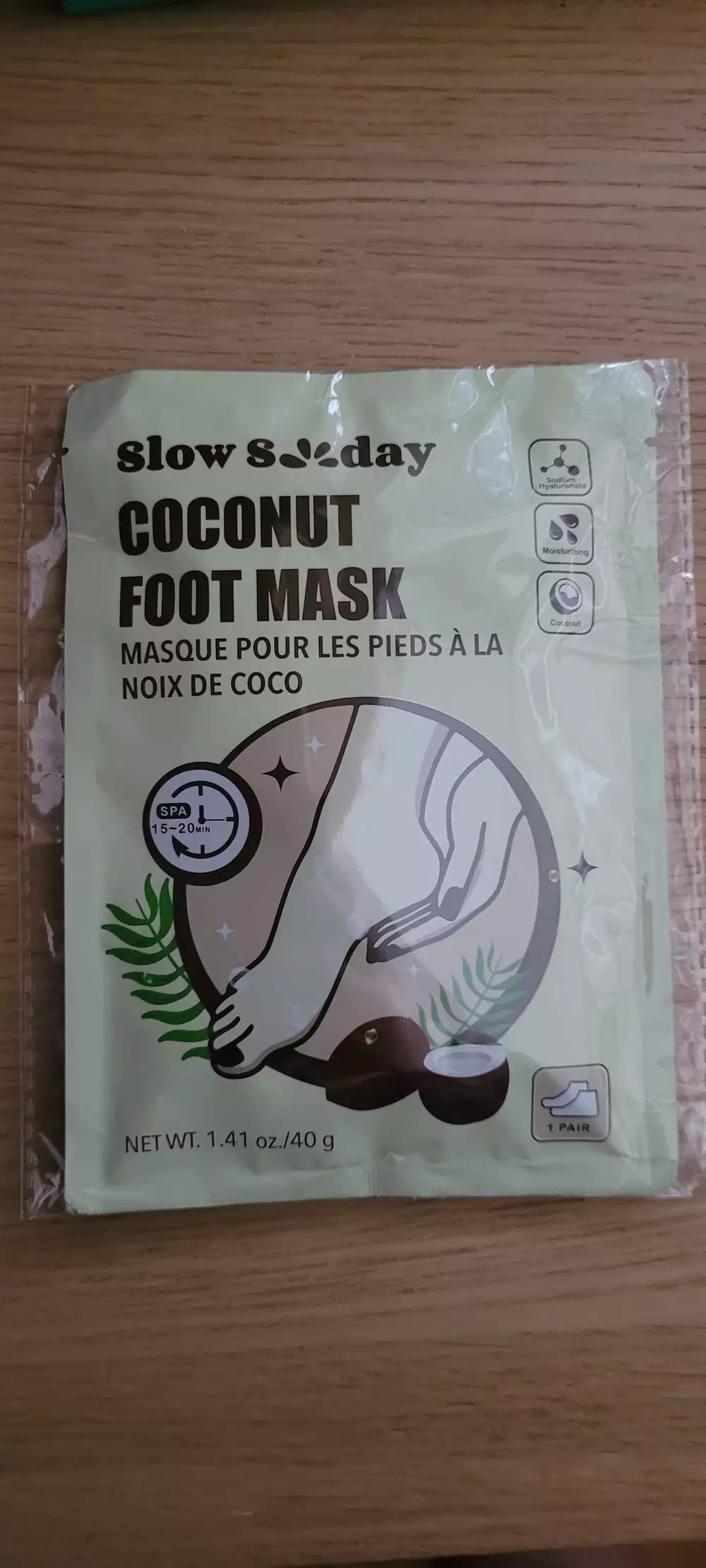 SLOW SUNDAY - Masque pour pieds à la noix de coco