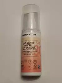 AROMA-ZONE - Huile de fruit de la passion bio - Lait solaire minéral SPF 30