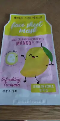 MAXBRANDS MARKETING LTD - Mango - Face sheet mask
