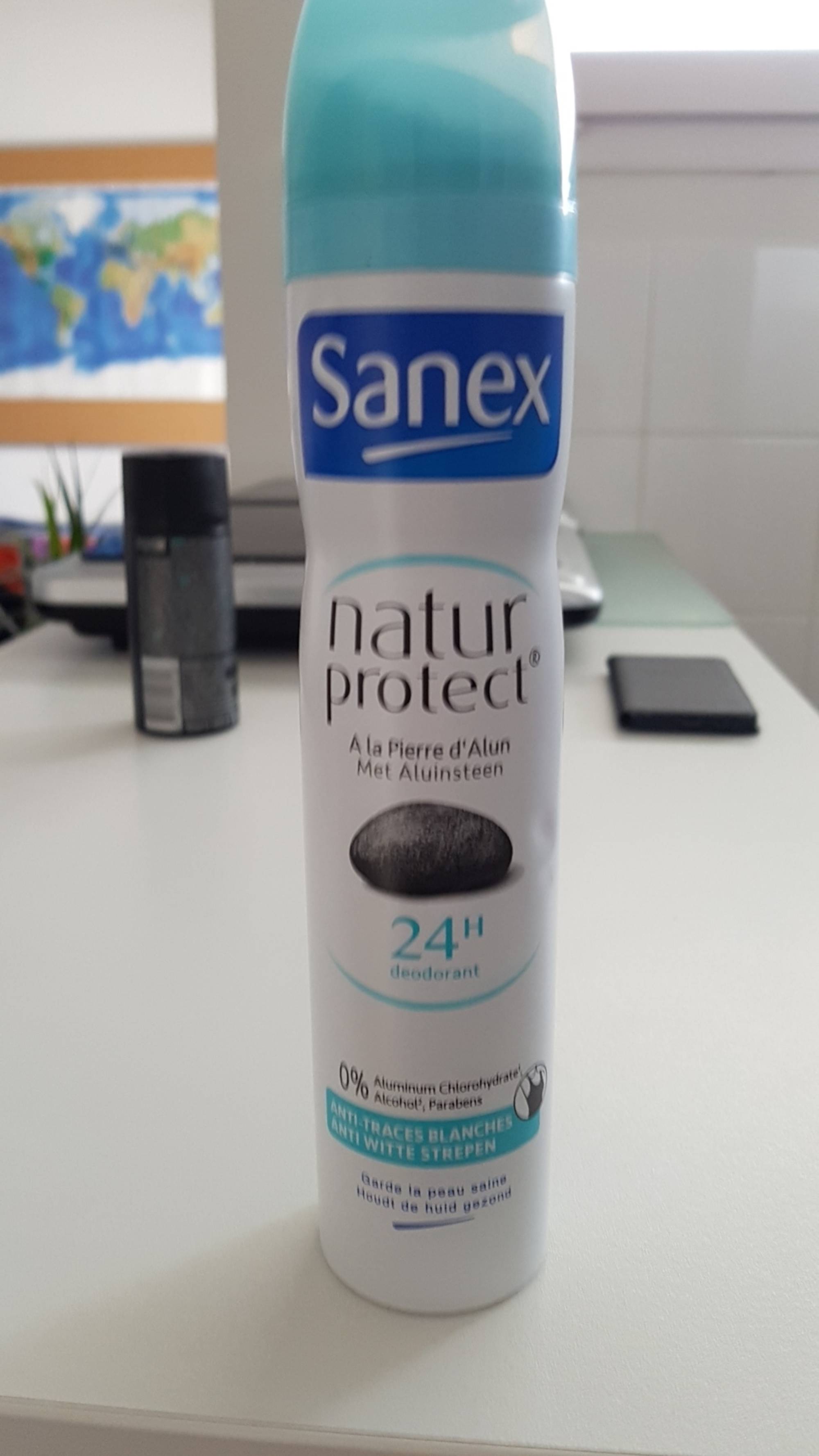 SANEX - Natur Protect à la pierre d'alun - Déodorant 24h