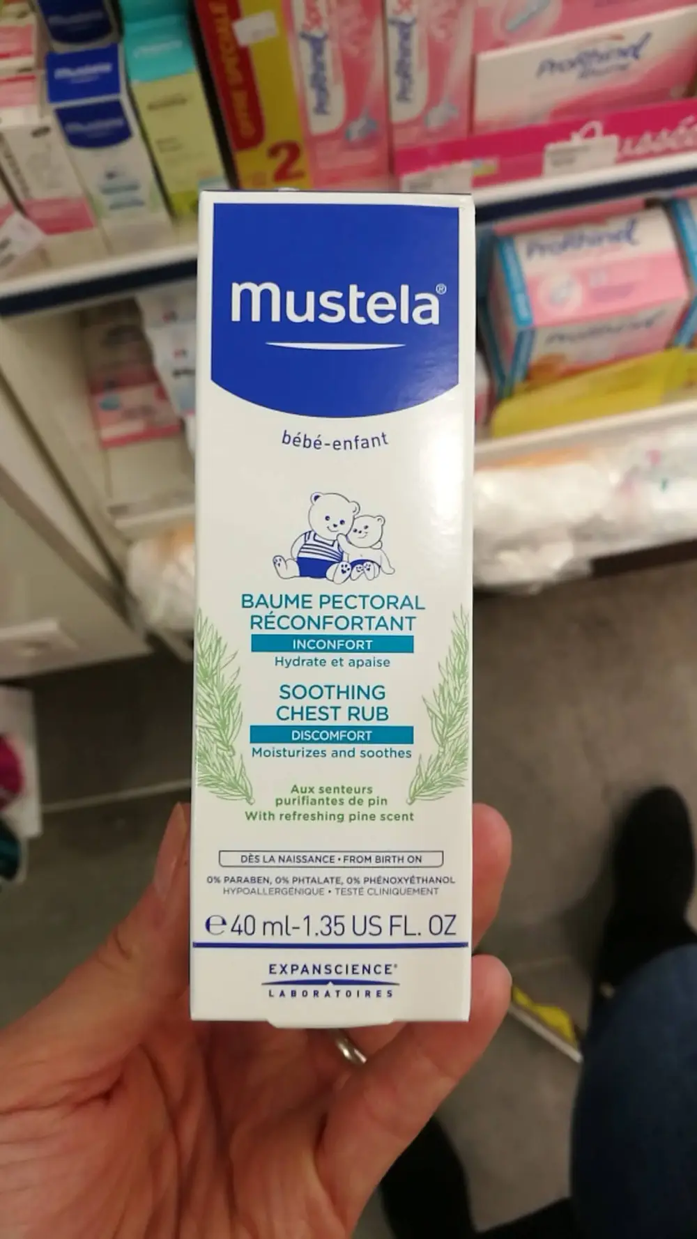 MUSTELA - Bébé - Baume pectoral réconfortant