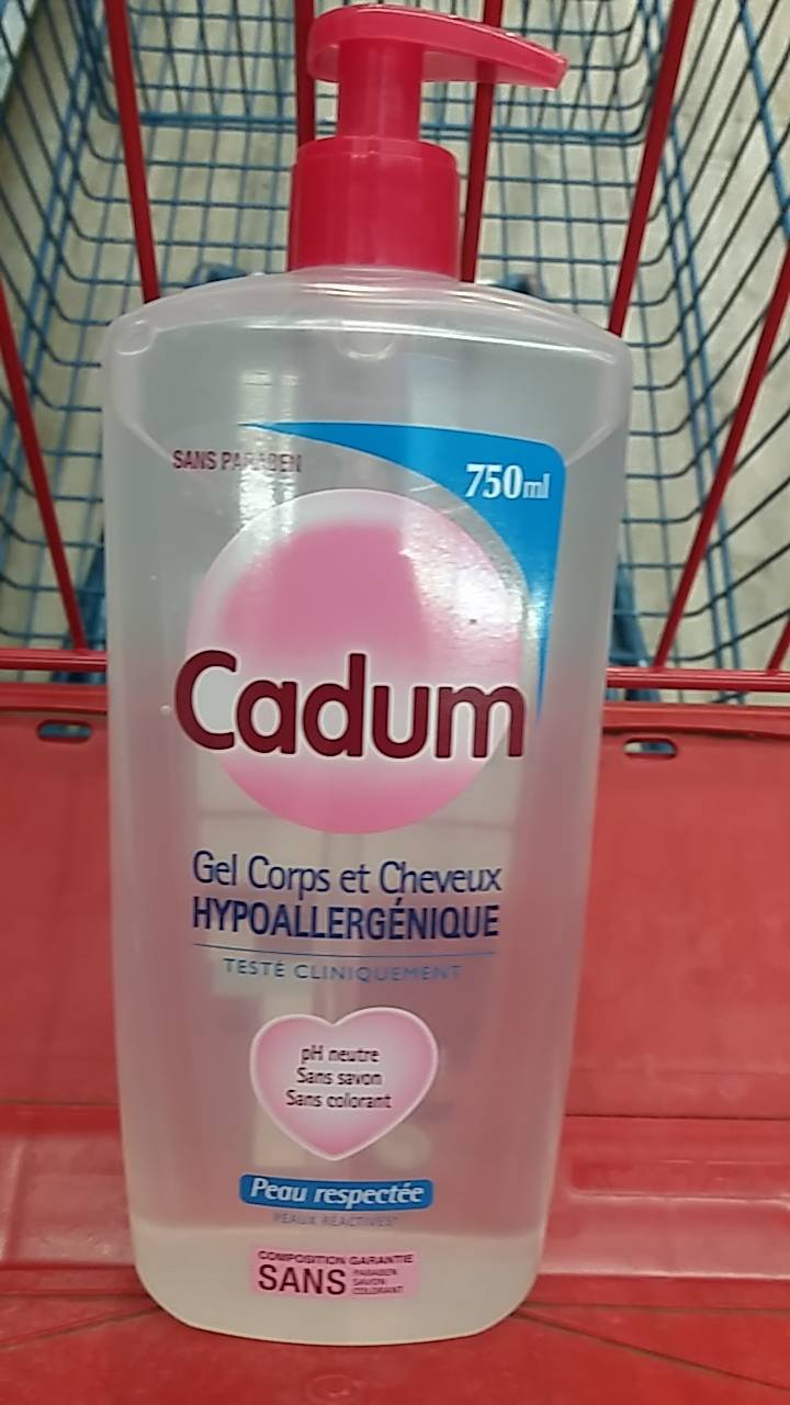 CADUM - Gel corps et cheveux - hypoallergénique