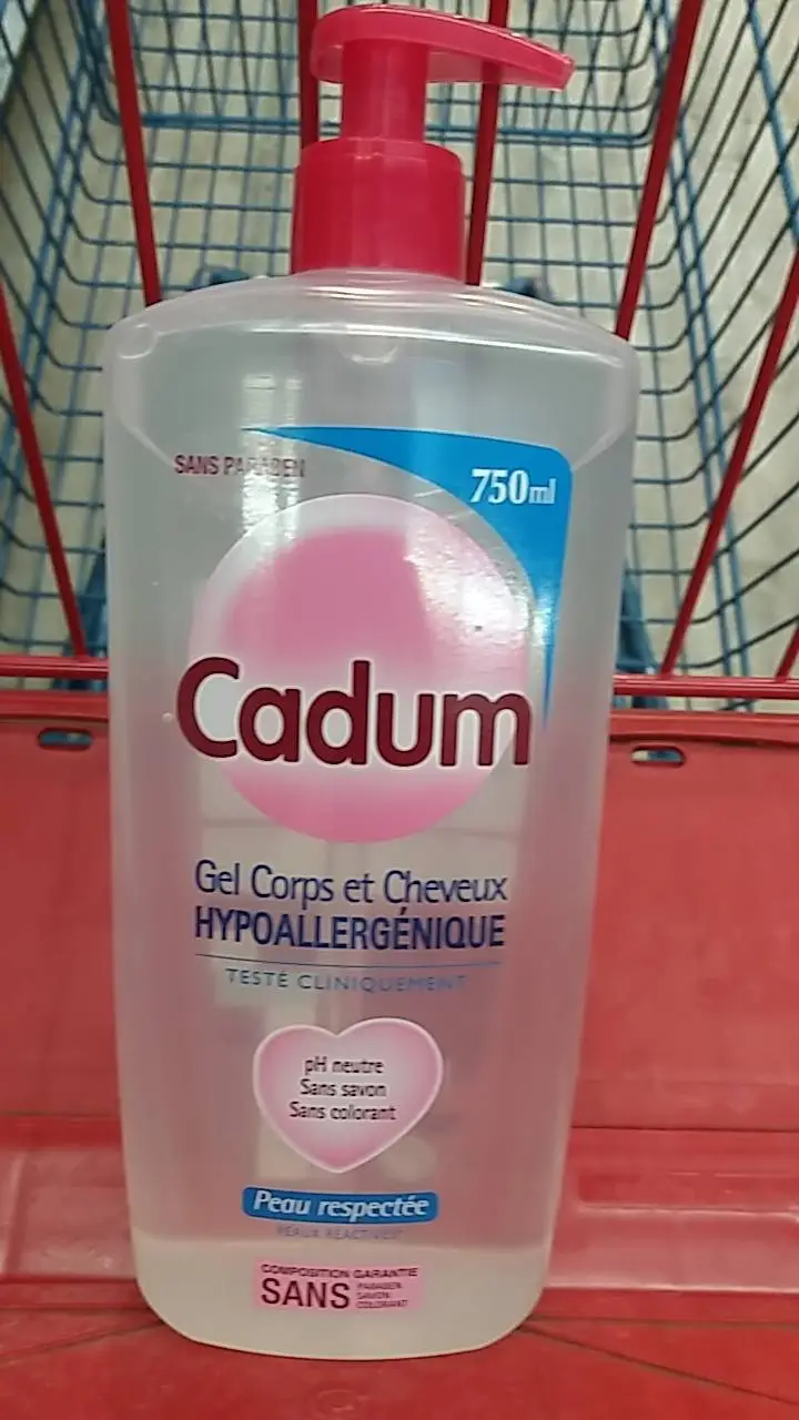 CADUM - Gel corps et cheveux - hypoallergénique