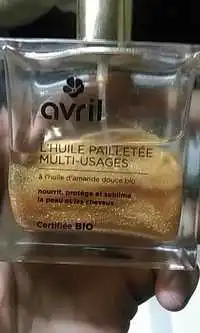 AVRIL - Huile pailletée multi-usages à l'huile d'amande douce bio