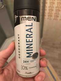 AUCHAN - Mineral - Déodorant Men 24h
