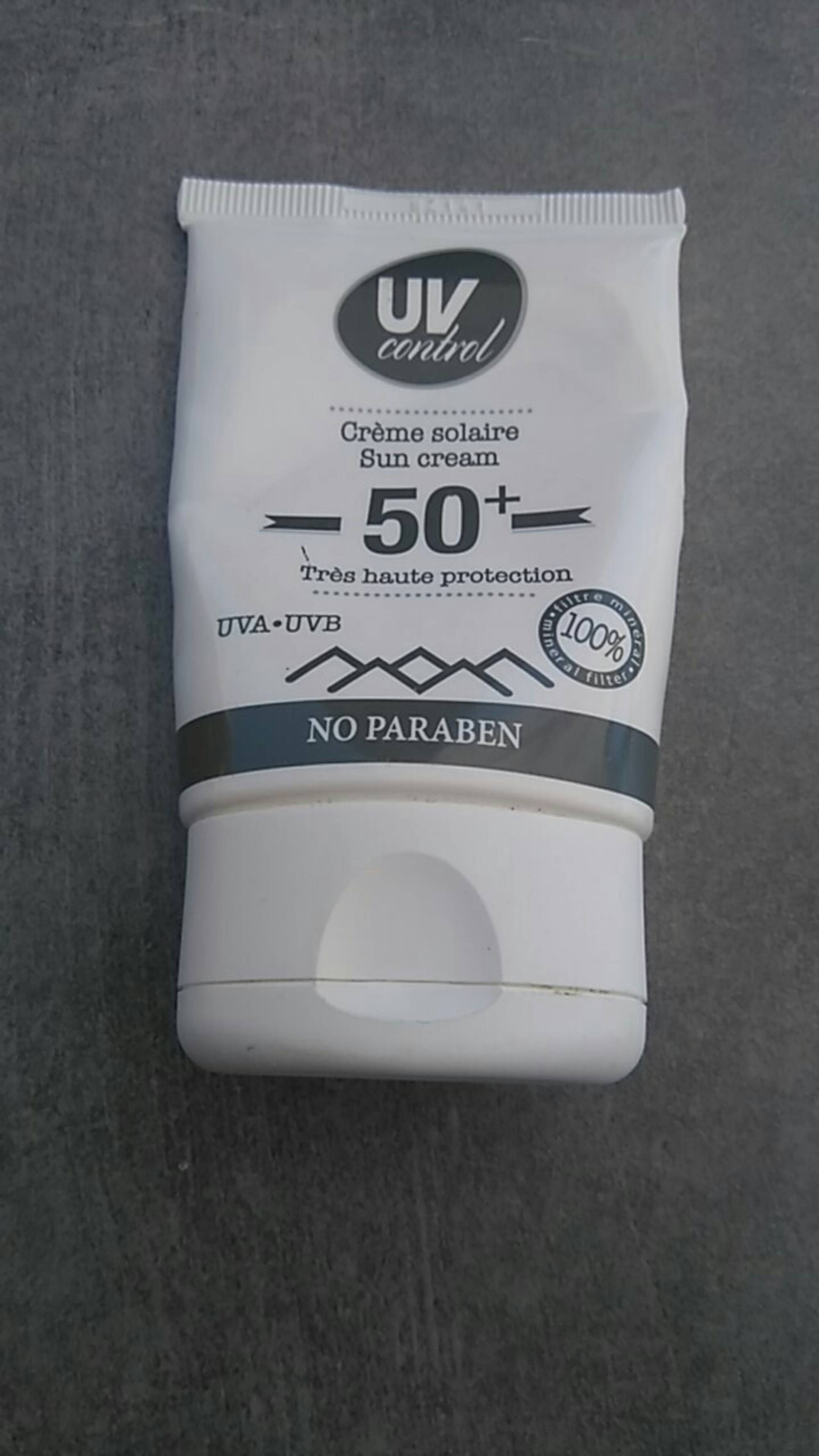 UV CONTROL - Crème solaire 50+  très haute protection