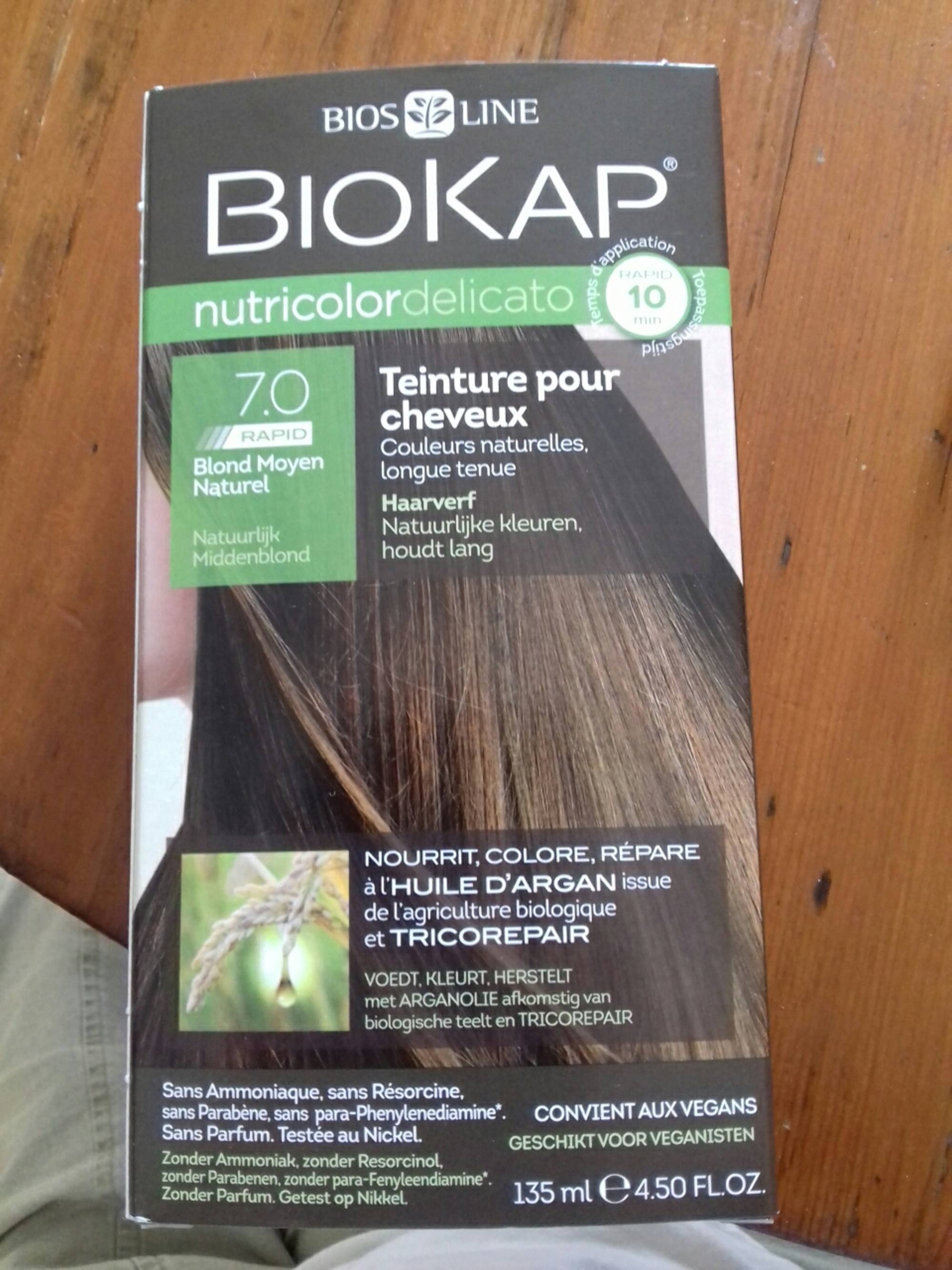 BIOKAP - Teinture pour cheveux - Couleur naturelles longue tenue