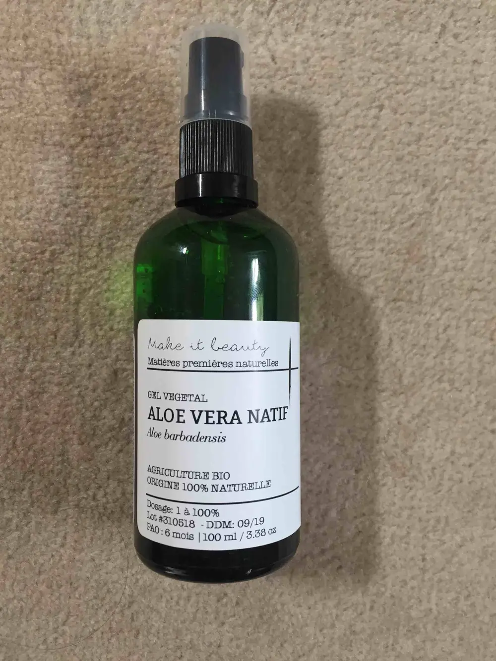 MAKE IT BEAUTY - Gel végétal - Aloe vera natif