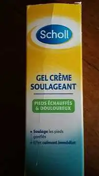 SCHOLL - Gel crème soulageant pieds échauffés et douloureux