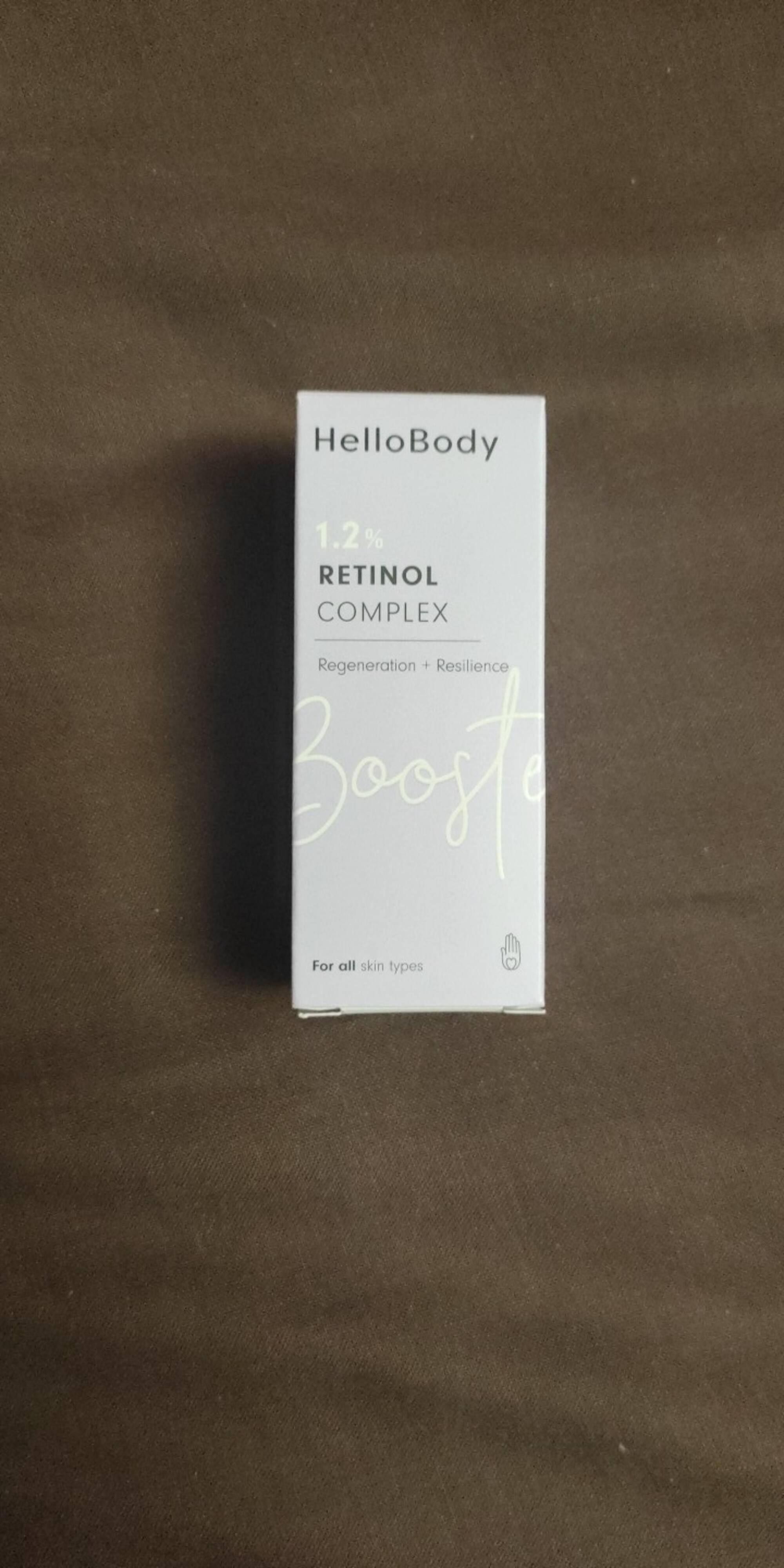 HELLOBODY - 1.2% Retinol complex - Booster regeneration + resilience