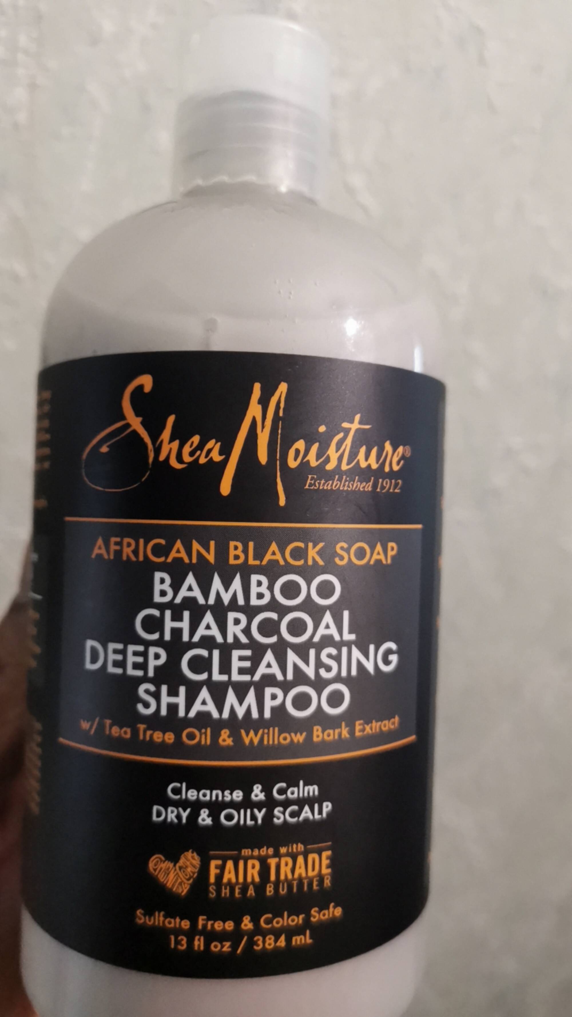 SHEA MOISTURE - Bamboo charcoal deep cleansing shampoo