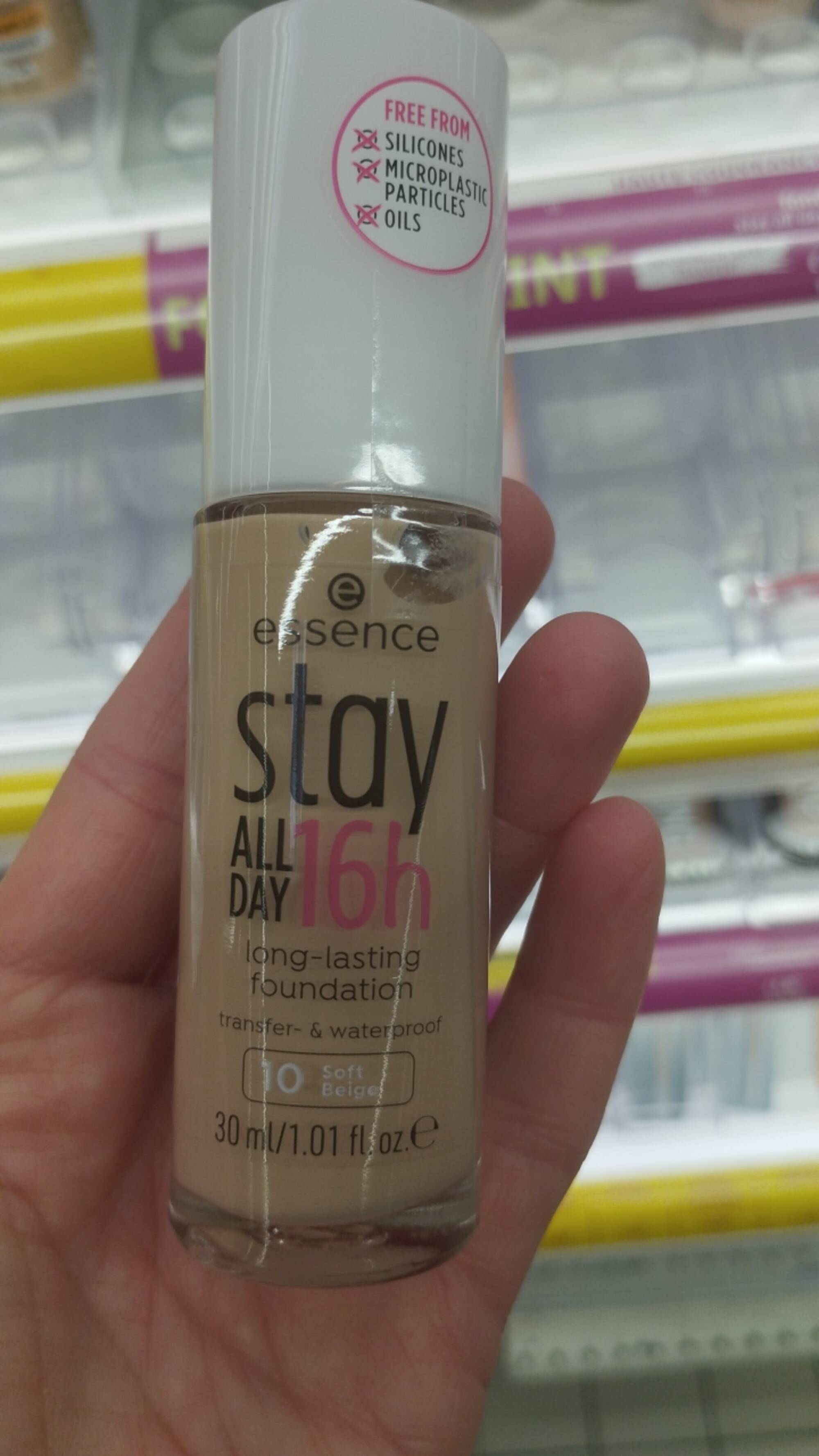 ESSENCE - Stay all day 16h - Long-lasting foundation 10 soft beige