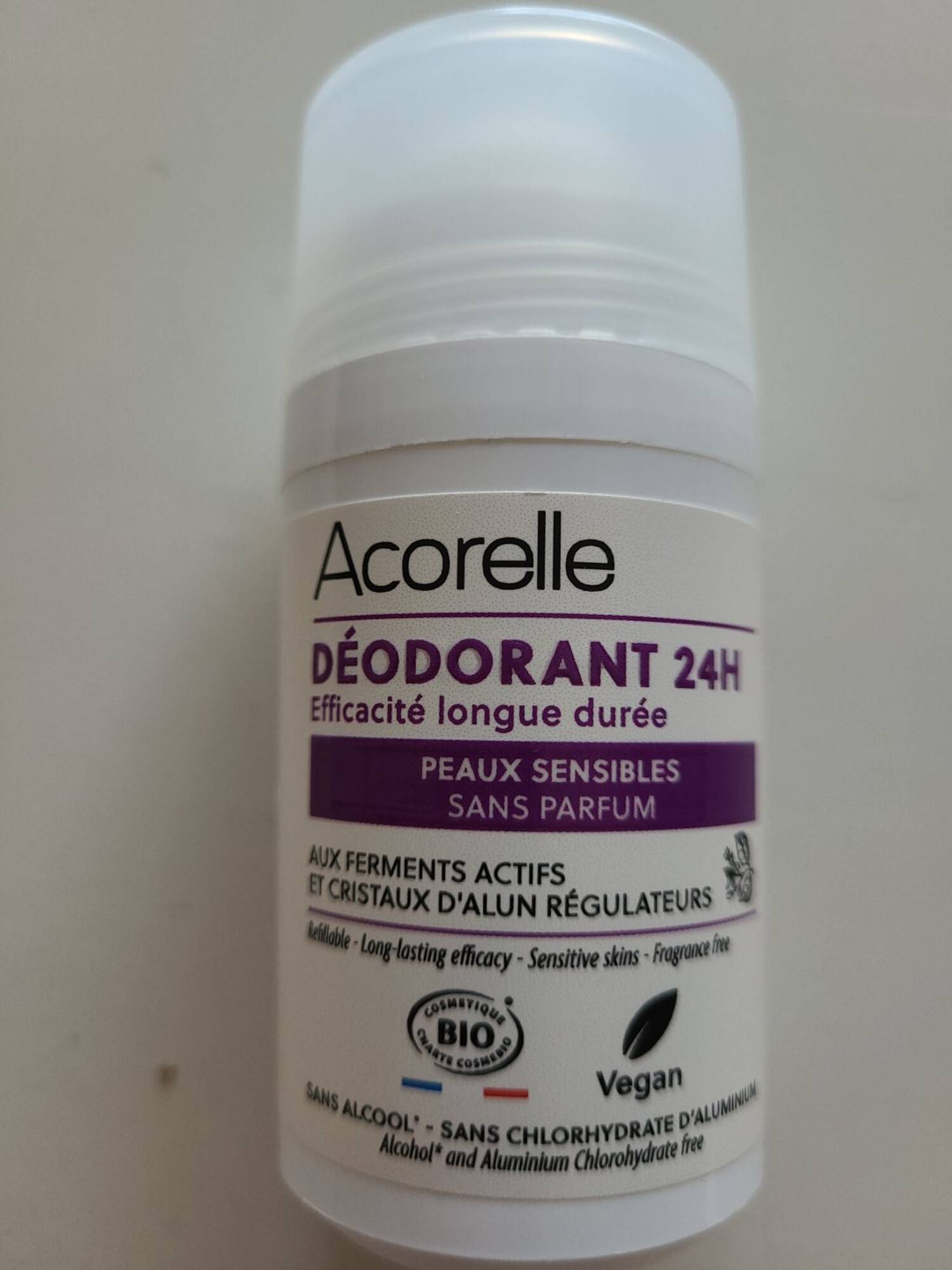 ACORELLE - Déodorant 24h sans parfum 