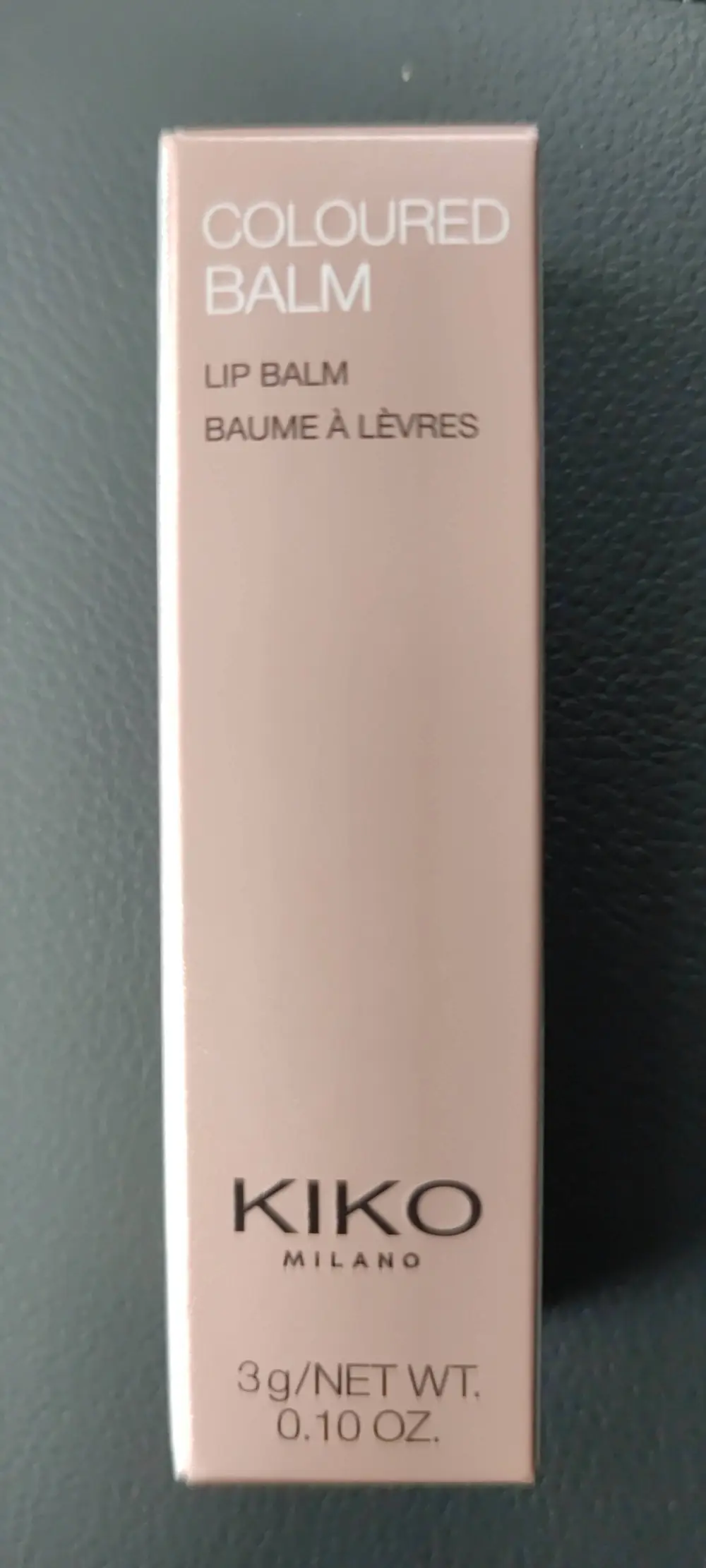 KIKO - Coloured balm - Baume lèvres