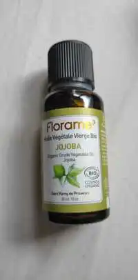 FLORAME - Huile végétale vierge bio jojoba