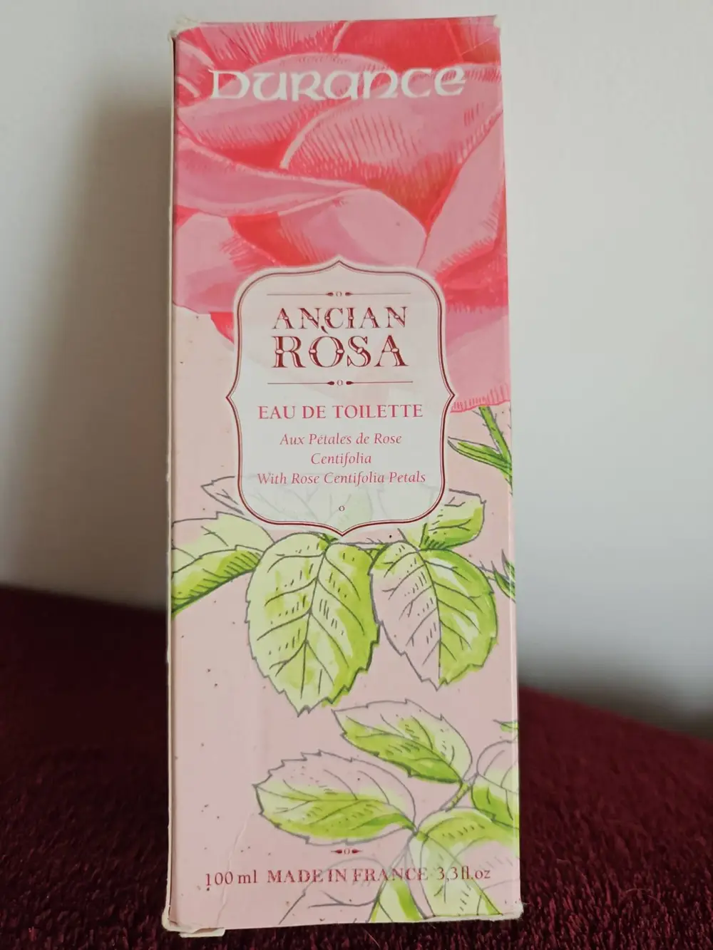 DURANCE - Ancian rosa - Eau de toilette aux pétales de rose