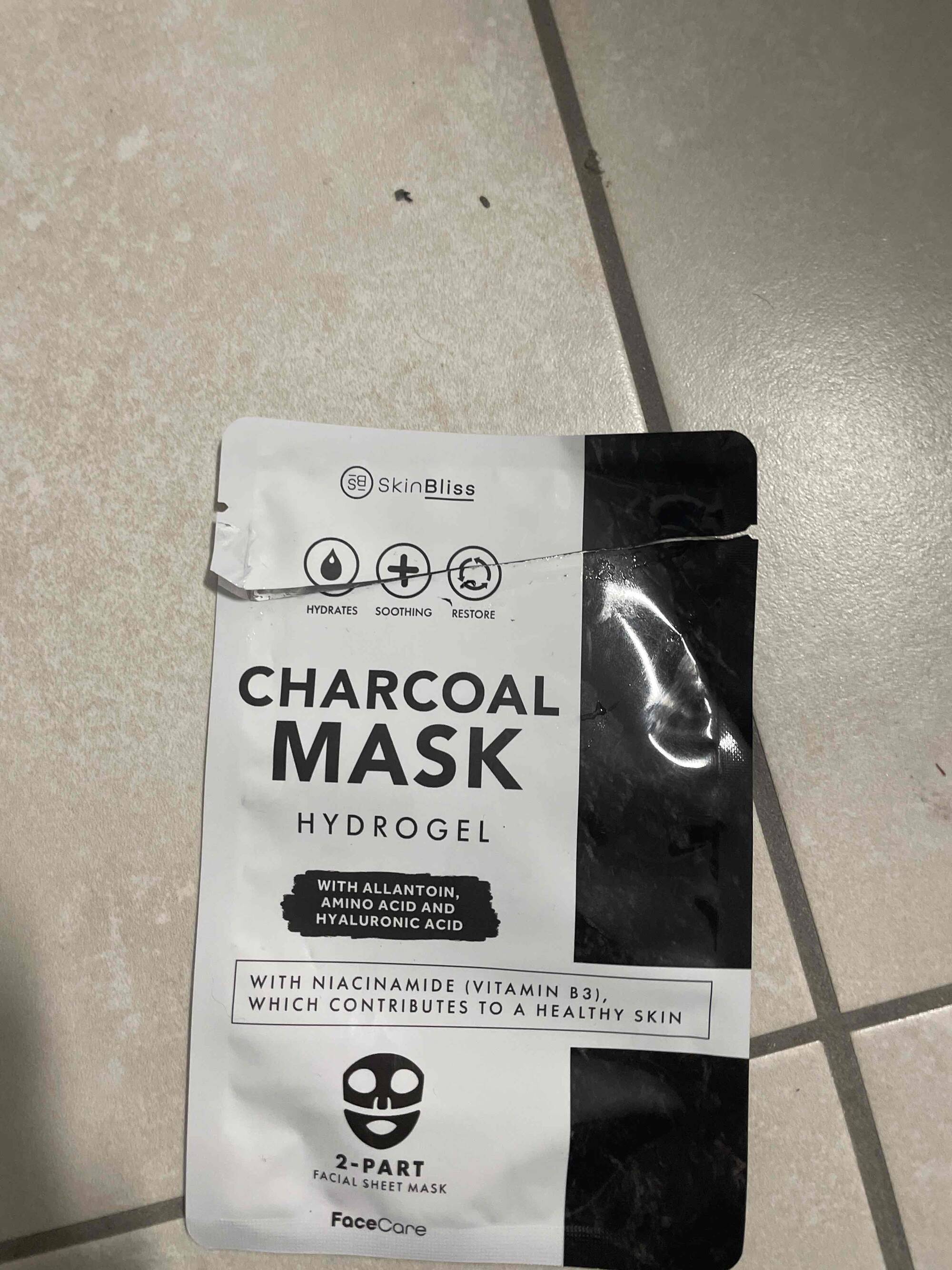 SKINBLISS - Hydrogel - Charcoal mask