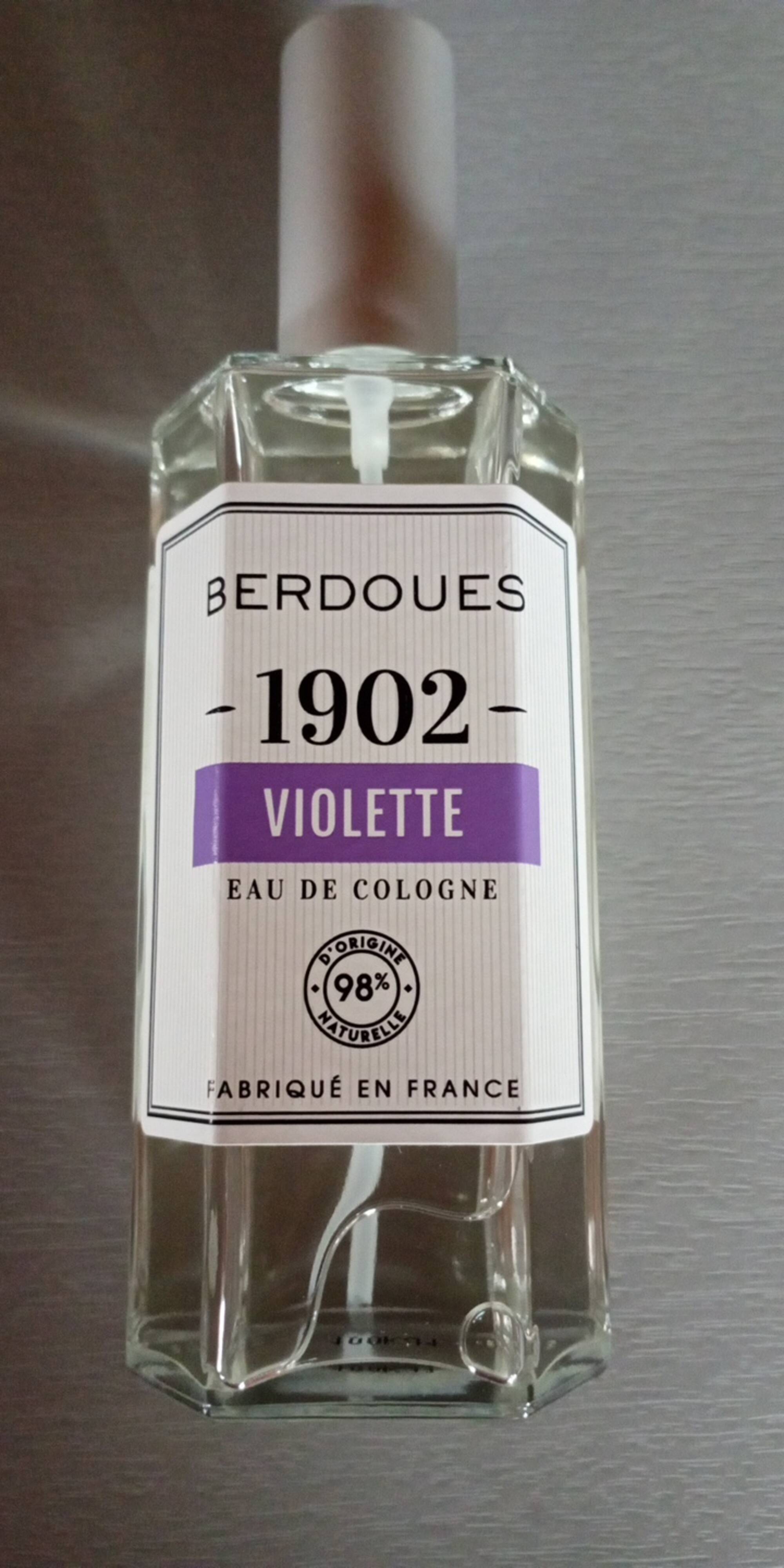 BERDOUES - 1902 violette - Eau de Cologne 