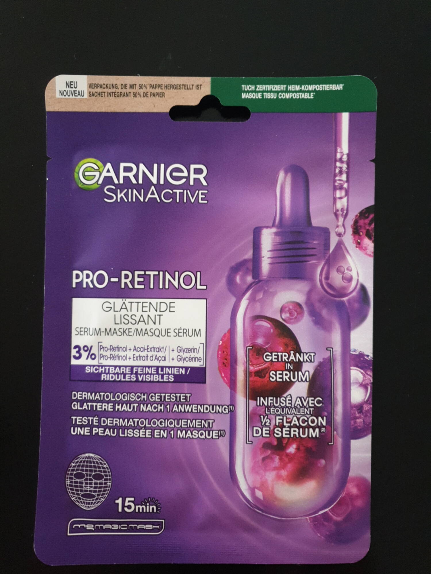 GARNIER - Pro-retinol - Masque sérum