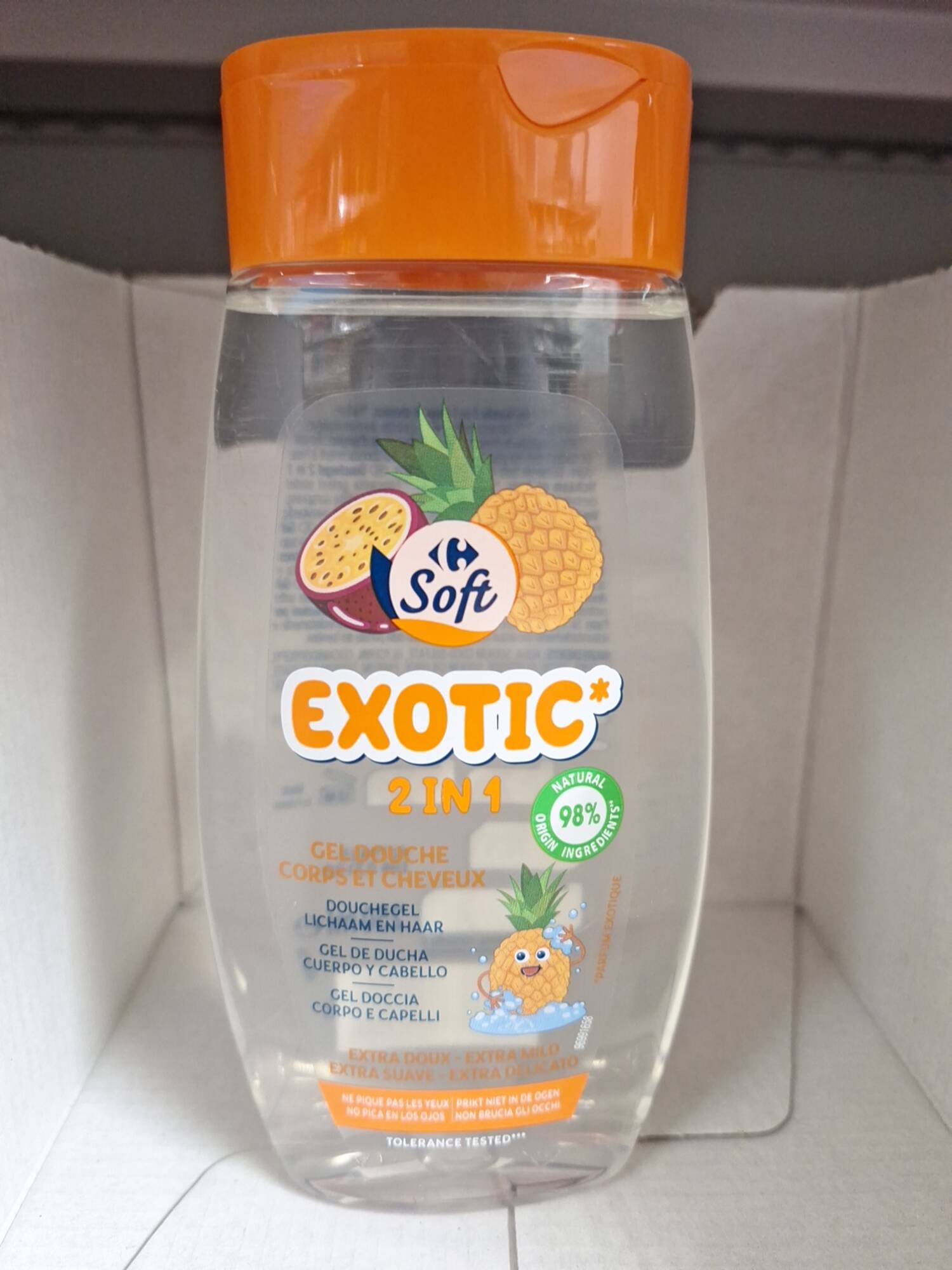 CARREFOUR - Soft exotic - Gel douche corps et cheveux