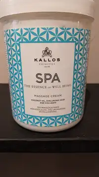 KALLOS - Spa the essence of well being - Massage cream