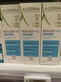 A-DERMA - Biology AC global - Soin matifiant anti-imperfections