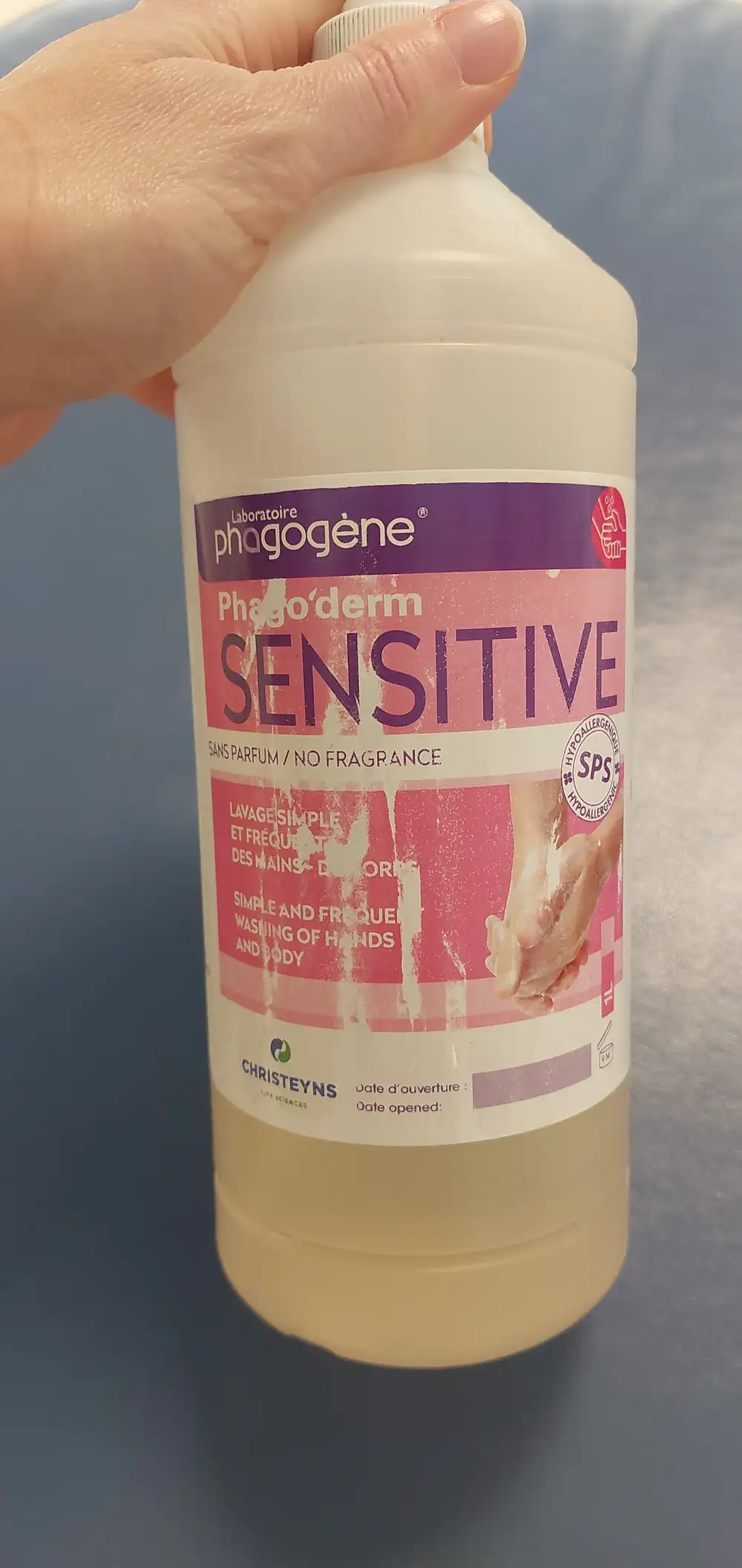 PHAGOGÈNE - Phago'derm sensitive - Lavage simple et fréquent des mains du corps