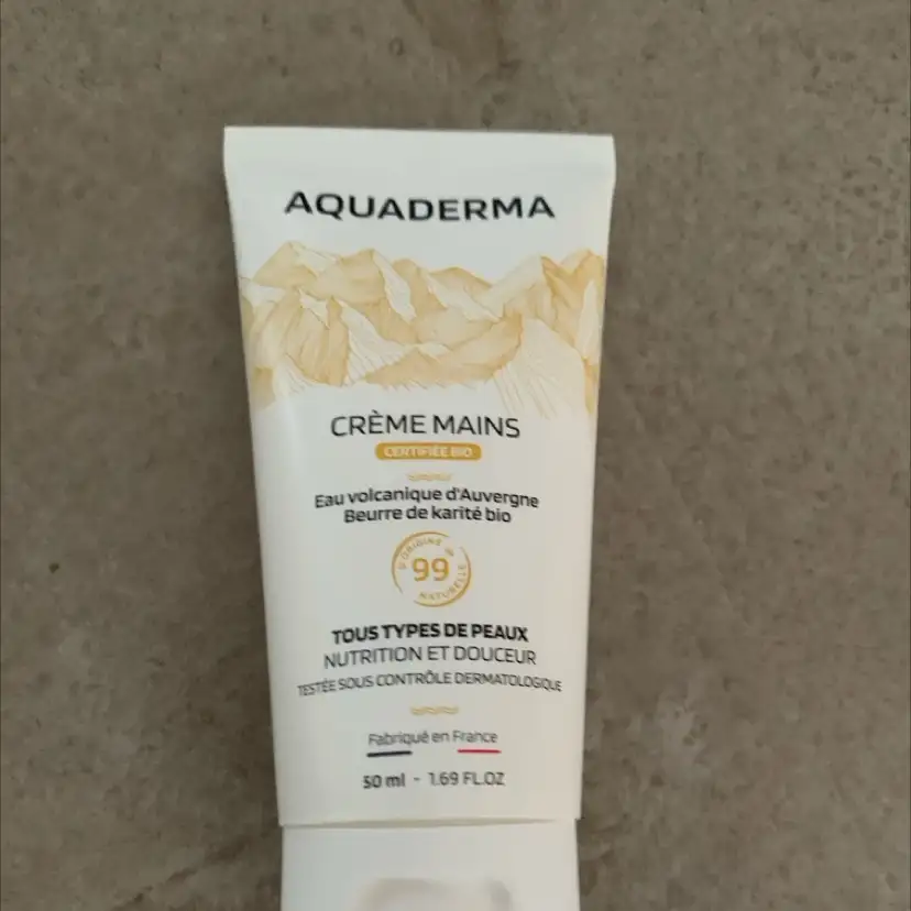 AQUADERMA - Crème mains bio