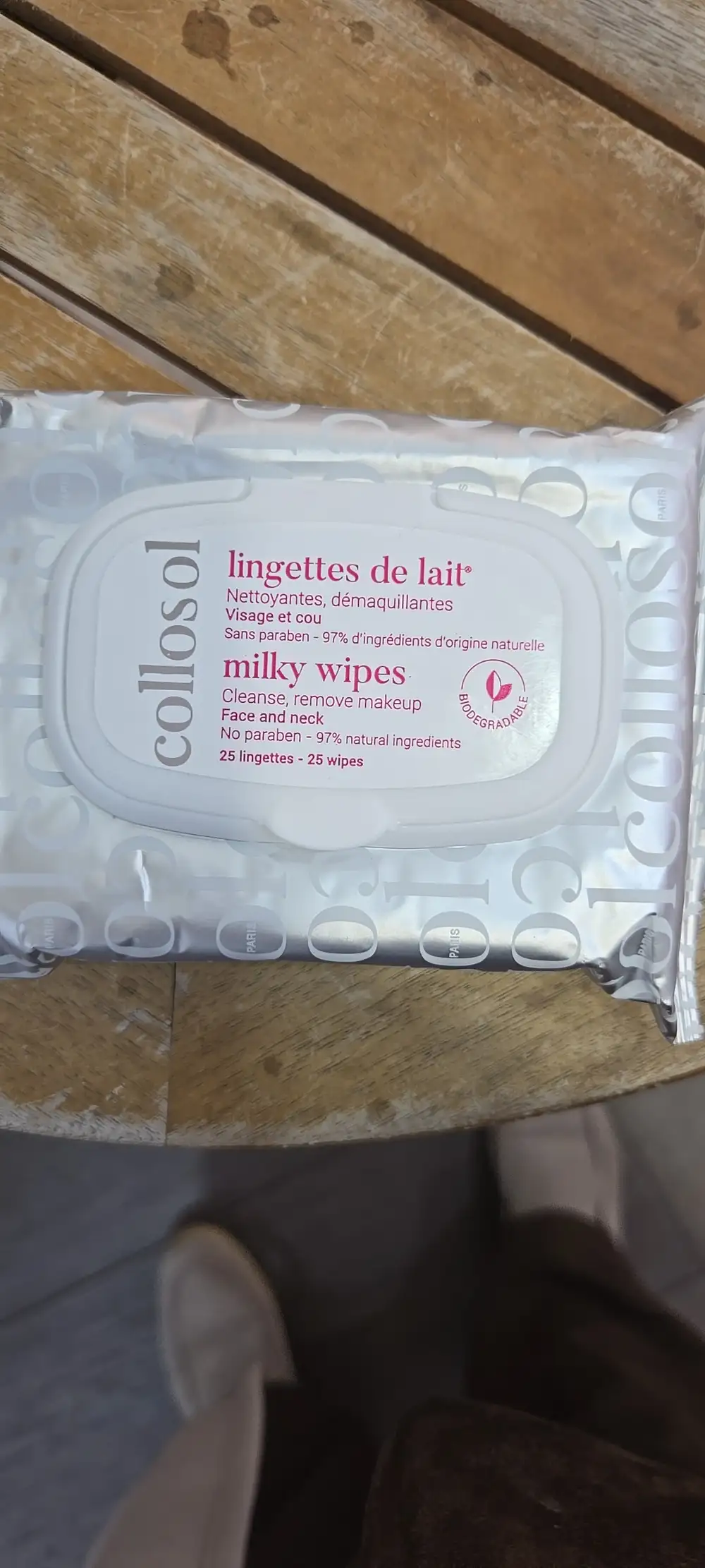 COLLOSOL - Lingettes de lait nettoyantes et démaquillantes visage et cou