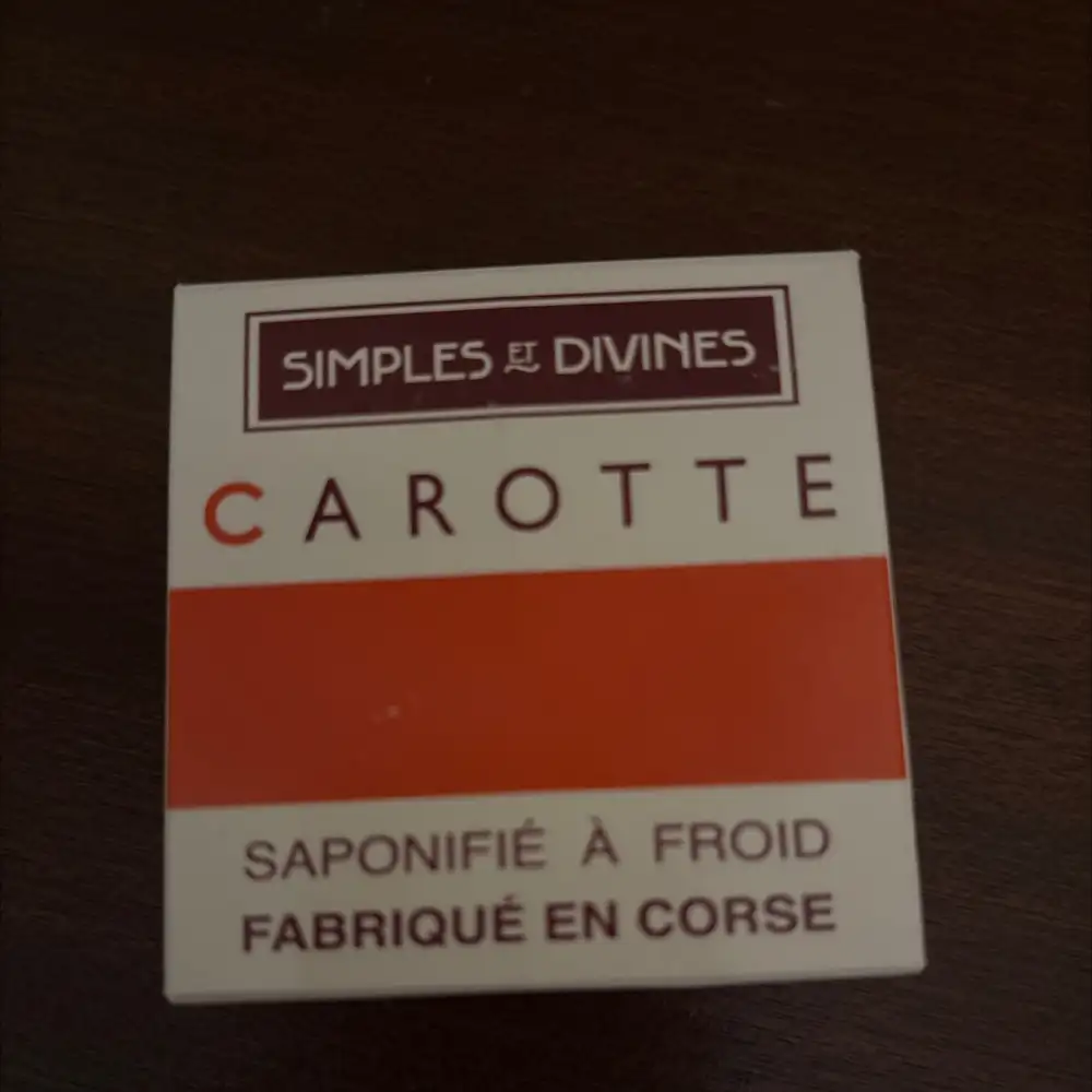 SIMPLES ET DIVINES - Carotte - Saponifié à froid