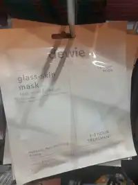 DEWIE - Masque visage en hydrogel effet peau de verre