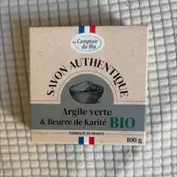 LE COMPTOIRS DU BIO - Savon authentique argile verte & beurre de karité bio