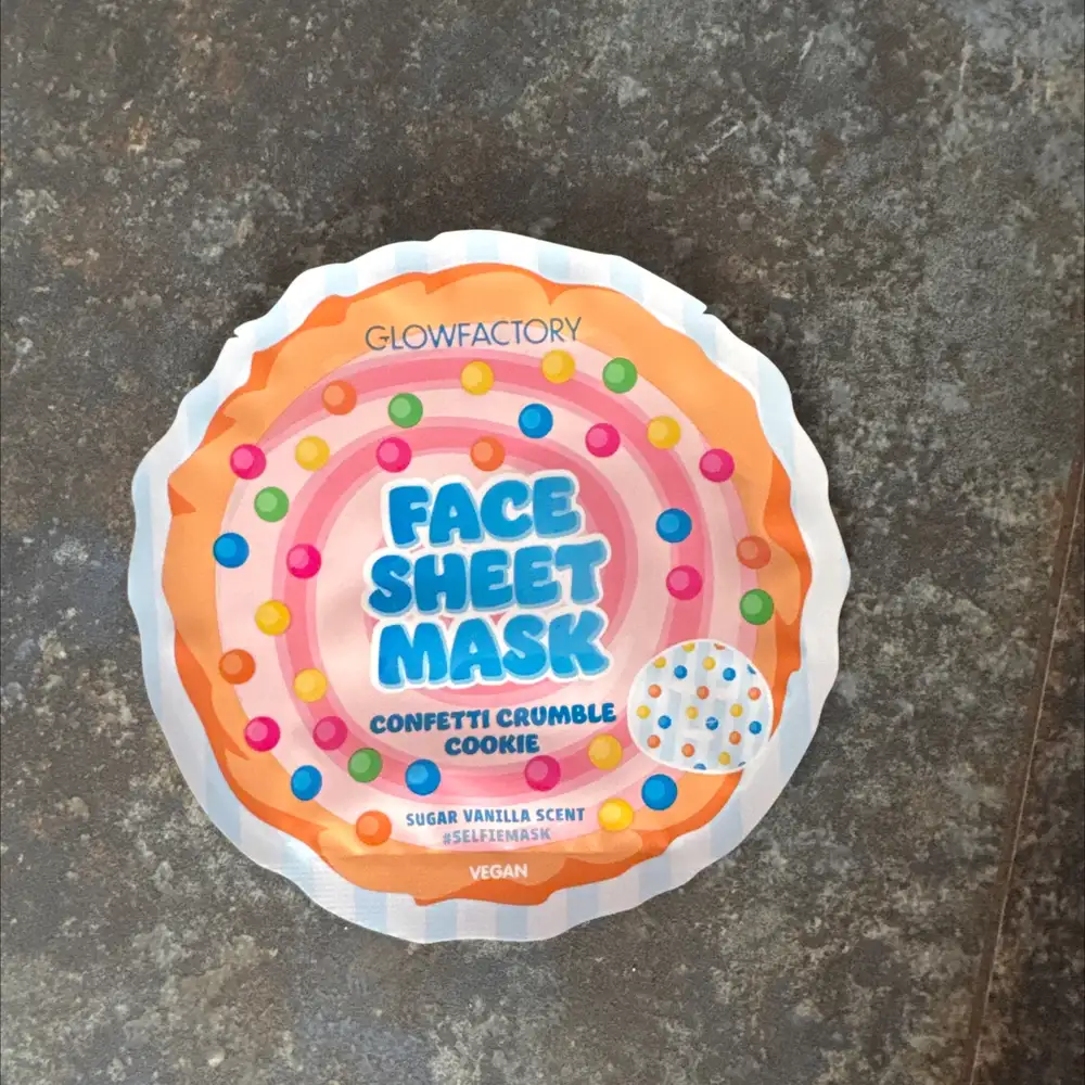GLOW FACTORY - Face sheet mask confetti crumble cookie 